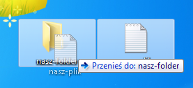 przenoszenie pliku do folderu
